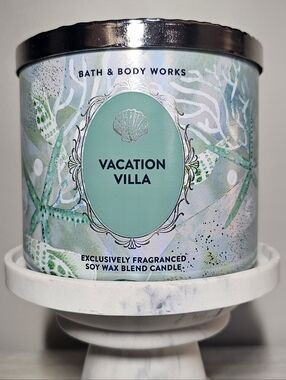 Bath & Body Works Vacation Villa 3 Wick Candle